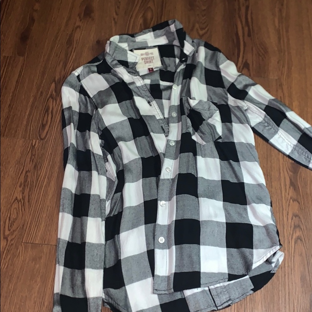 light flannel tee